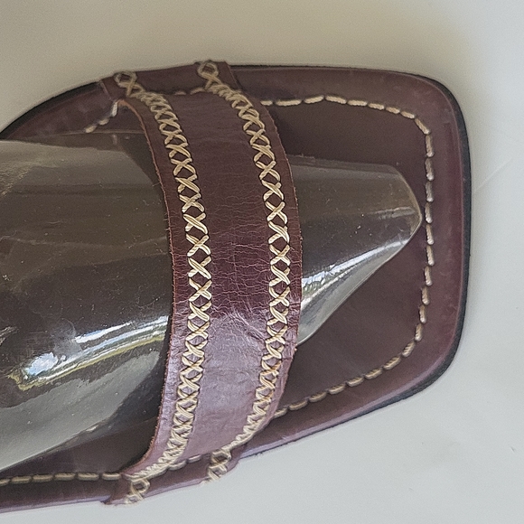 Via Spiga women's sandals shoes brown leather size 10M - Picture 4 of 13